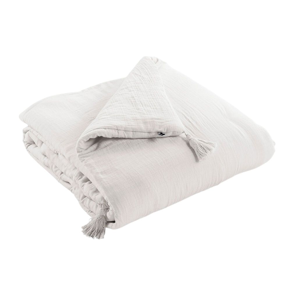 Bout de lit chantilly en gaze de coton 90x200cm - Gaia