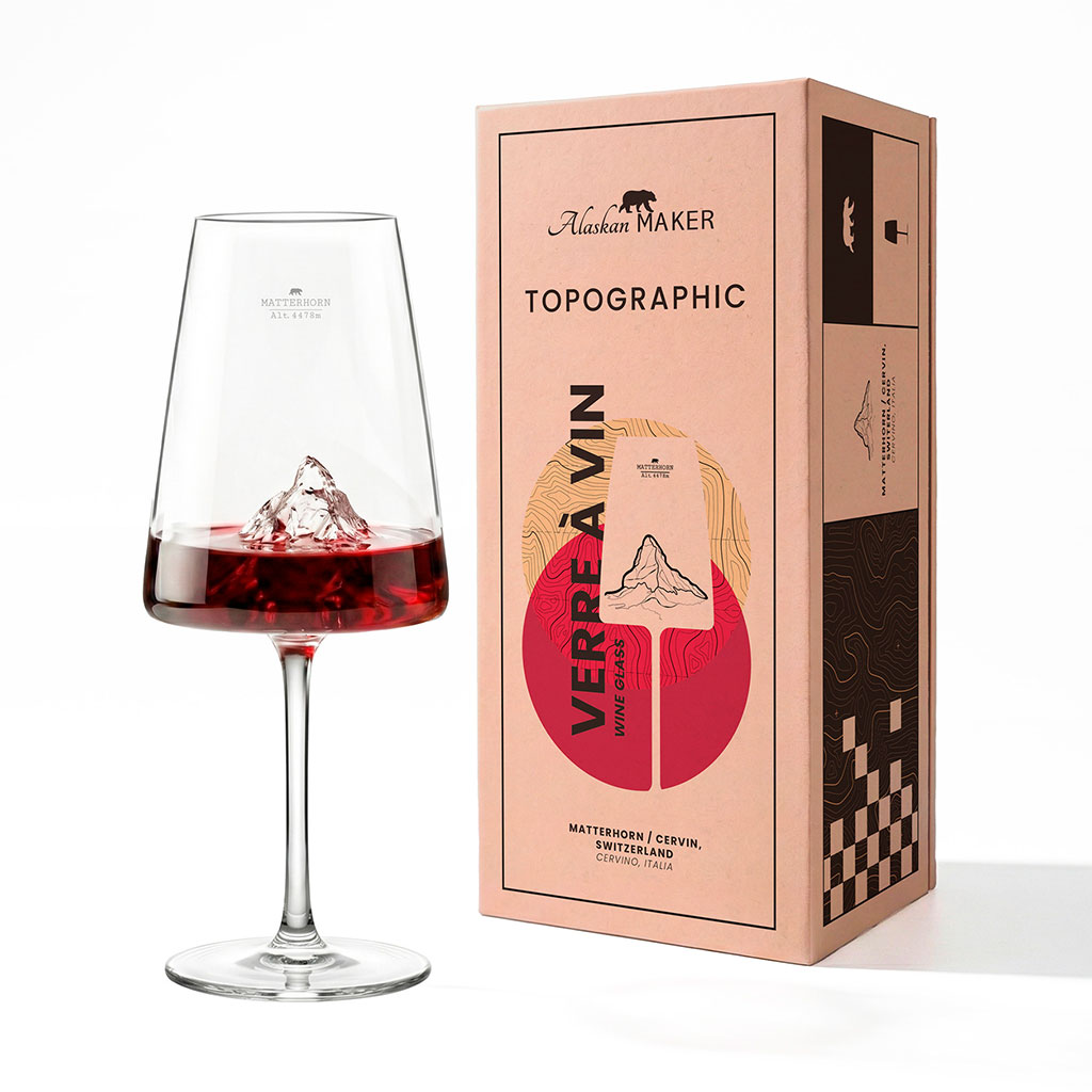 Verre à vin Matterhorn 40cl - Topographic